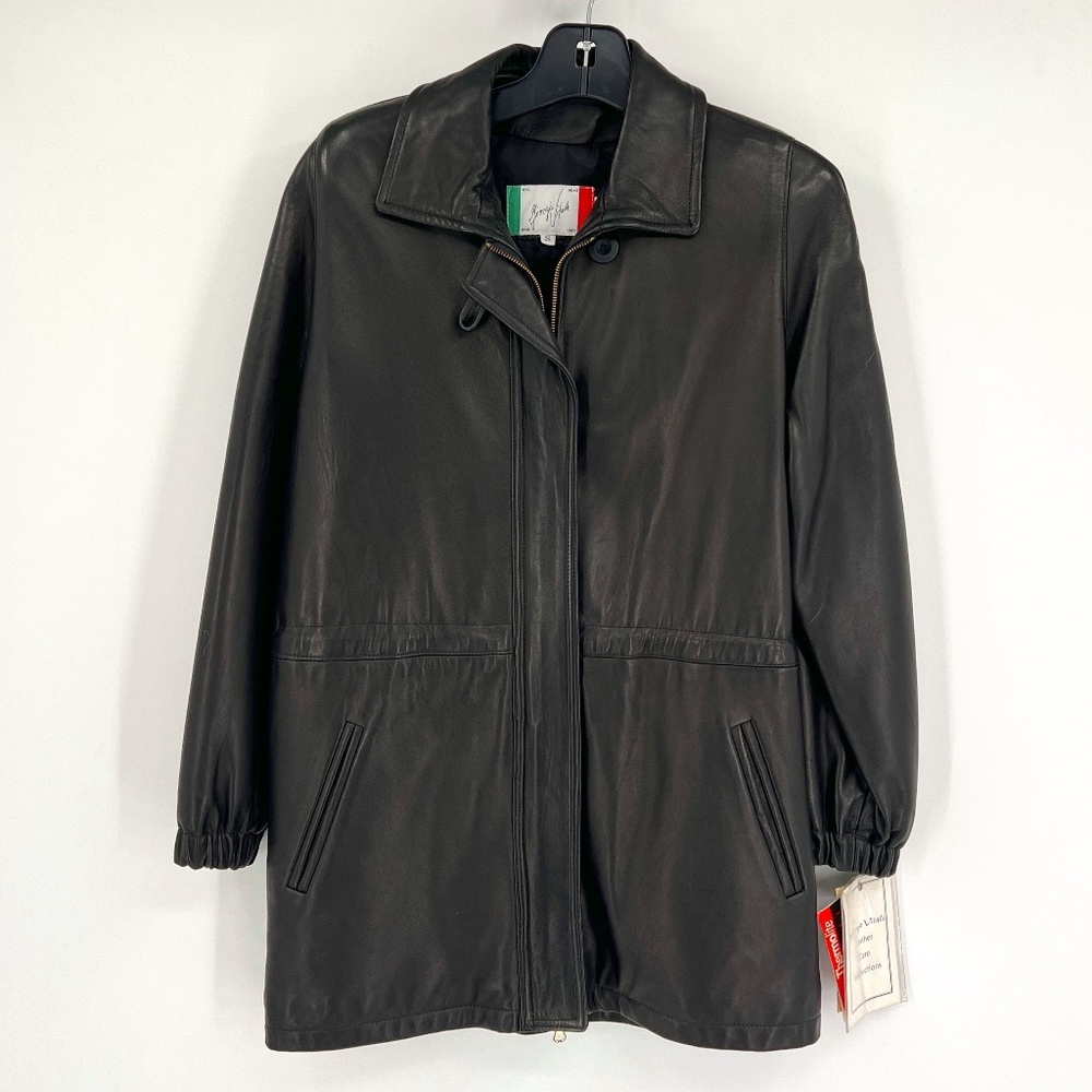 Men's Real Leather Jacket with DuPont Insulation